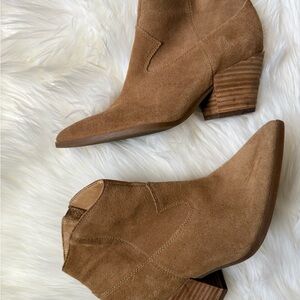 Lucky Brand Brown Suede Ankle Booties